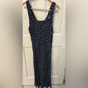 Ronnie Heller Vintage Dress Size 8 in Navy. Made in USA.